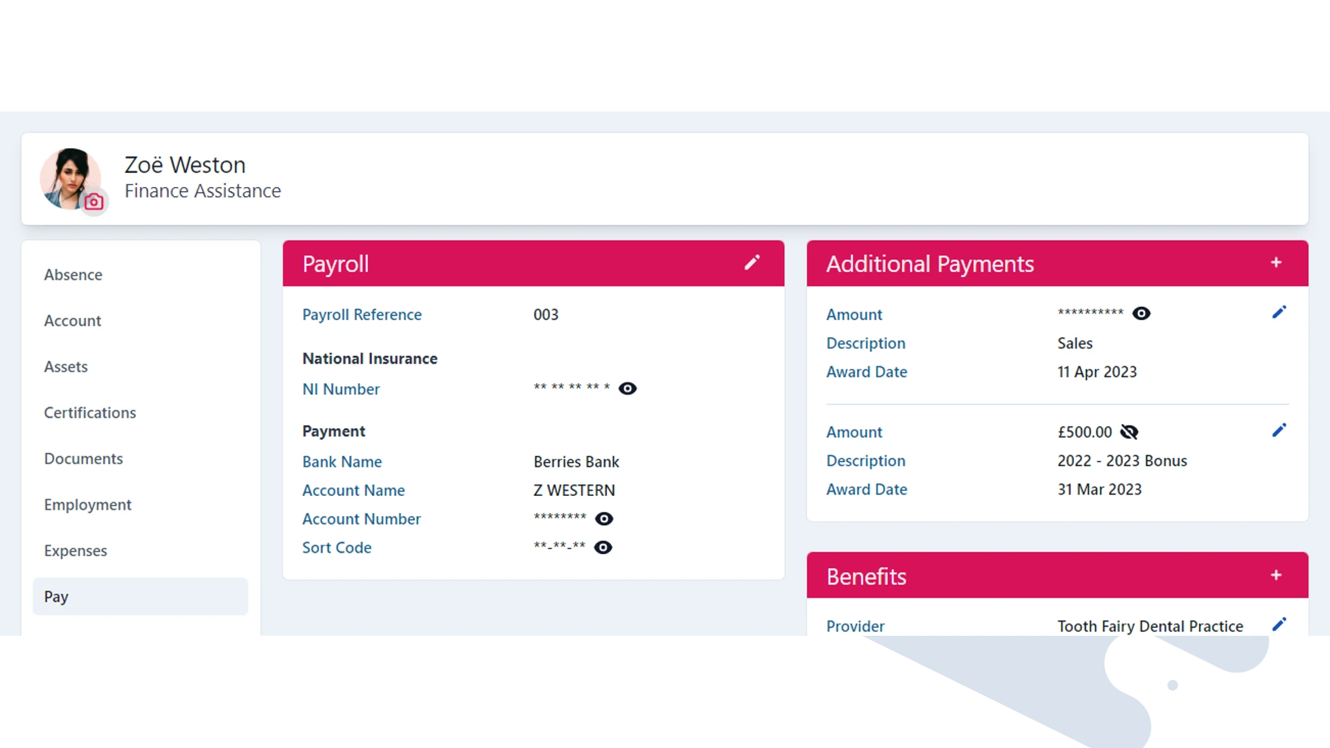 additional payments