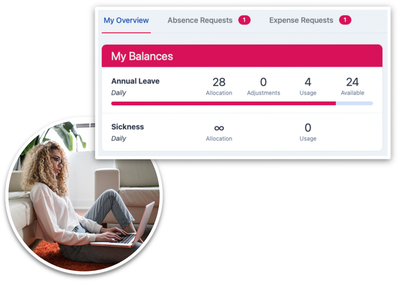 Calculate absence balances